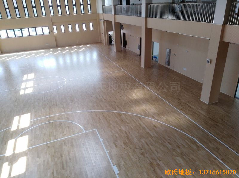 上海嘉定區大居小學運動地板鋪設案例