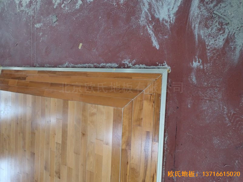 山東臨沂市監獄體育地板鋪設案例