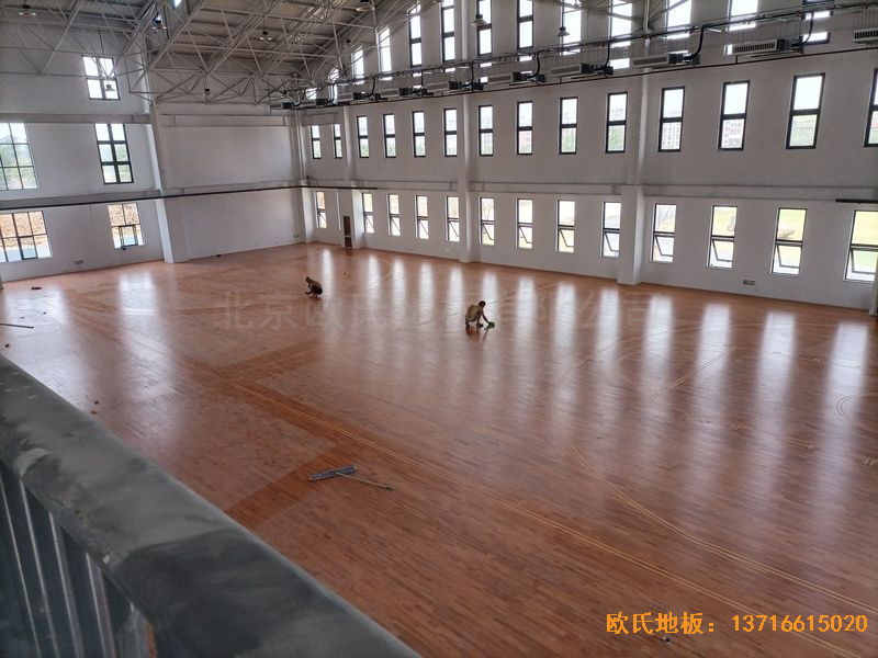 江蘇宿遷運河路學校運動地板安裝案例