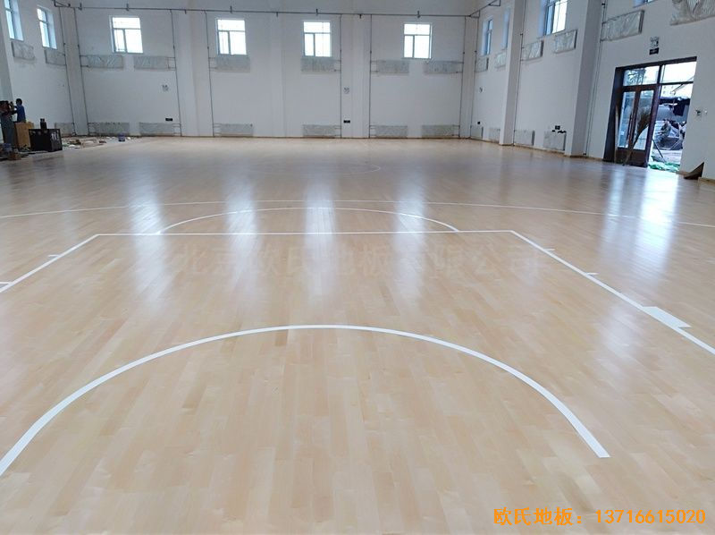 佳木斯同江消防隊體育木地板鋪設案例