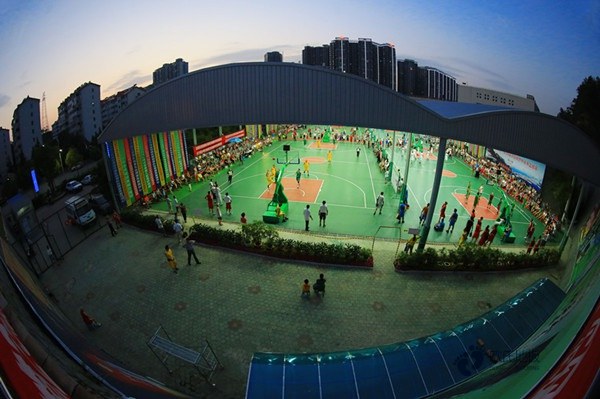 學校運動場地板施工流程