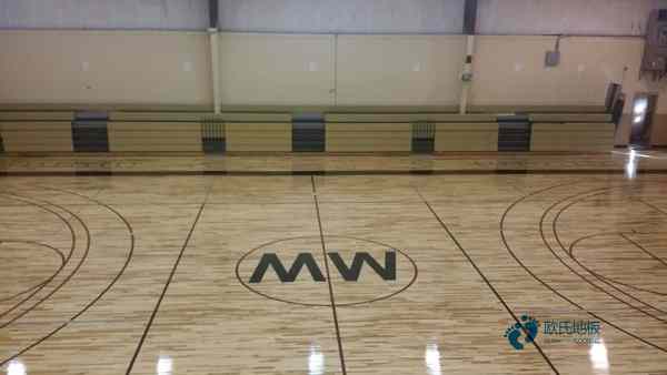 雙龍骨體育木地板清潔保養1